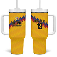 Custom World Football 2026 Colombia Tumbler With Handle Vamos Los Cafeteros - Wonder Print Shop
