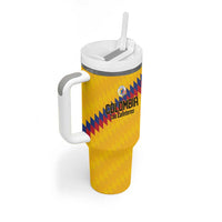 Custom World Football 2026 Colombia Tumbler With Handle Vamos Los Cafeteros - Wonder Print Shop