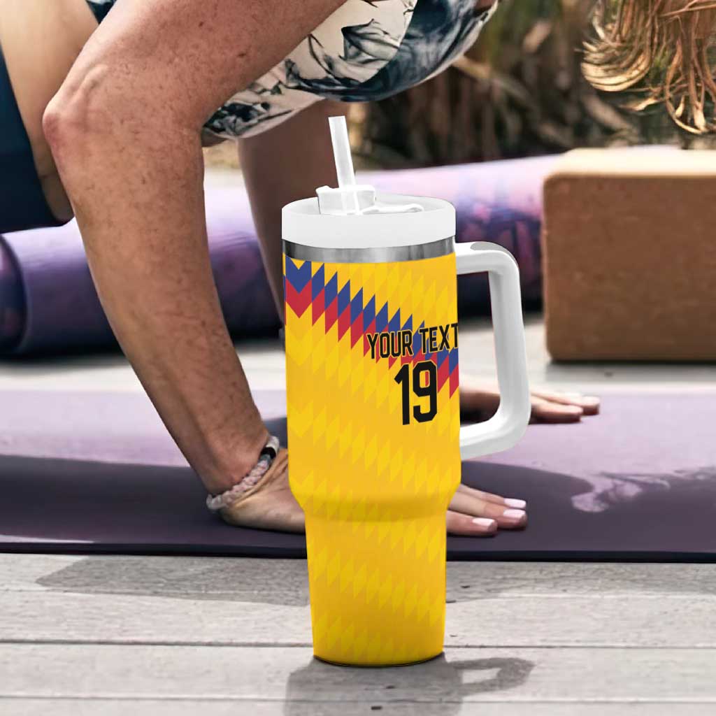 Custom World Football 2026 Colombia Tumbler With Handle Vamos Los Cafeteros - Wonder Print Shop