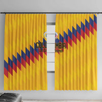 World Football 2026 Colombia Window Curtain Vamos Los Cafeteros - Wonder Print Shop