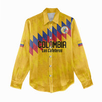 Custom World Football 2026 Colombia Women Casual Shirt Vamos Los Cafeteros - Wonder Print Shop