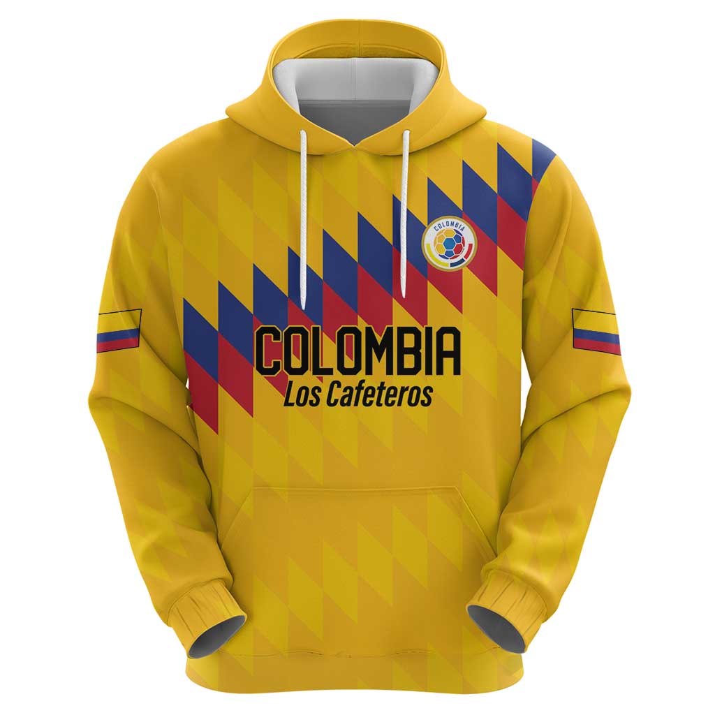 Custom World Football 2026 Colombia Zip Hoodie Vamos Los Cafeteros - Wonder Print Shop