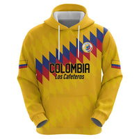 Custom World Football 2026 Colombia Zip Hoodie Vamos Los Cafeteros - Wonder Print Shop