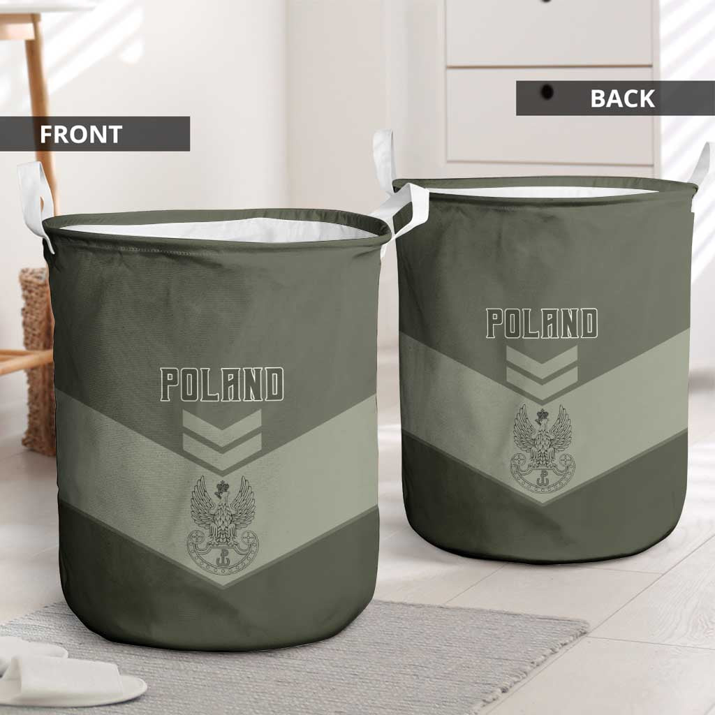 Poland Home Army Laundry Basket Armia Krajowa Military Eagle Chevron Design