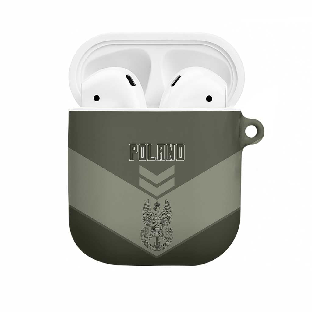 Poland Home Army AirPods Case Armia Krajowa Military Eagle Chevron Design