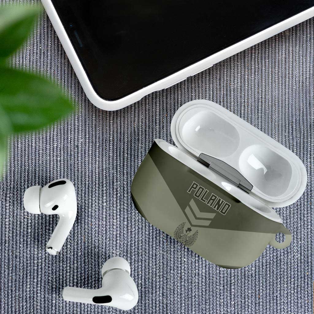 Poland Home Army AirPods Case Armia Krajowa Military Eagle Chevron Design