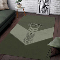 Poland Home Army Area Rug Armia Krajowa Military Eagle Chevron Design