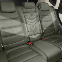 Poland Home Army Back Car Seat Cover Armia Krajowa Military Eagle Chevron Design