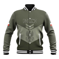 Personalized Poland Home Army Baseball Jacket Armia Krajowa Military Eagle Chevron Design