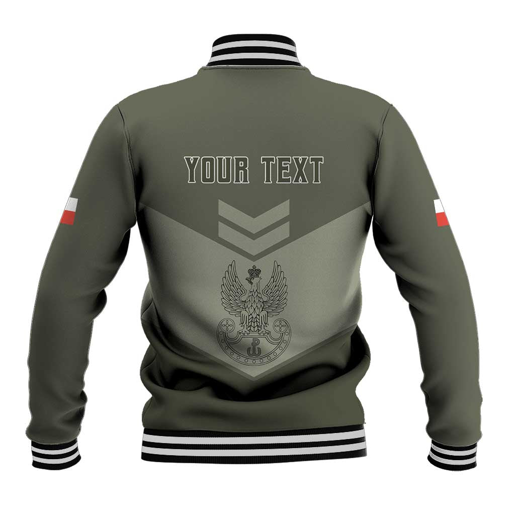 Personalized Poland Home Army Baseball Jacket Armia Krajowa Military Eagle Chevron Design