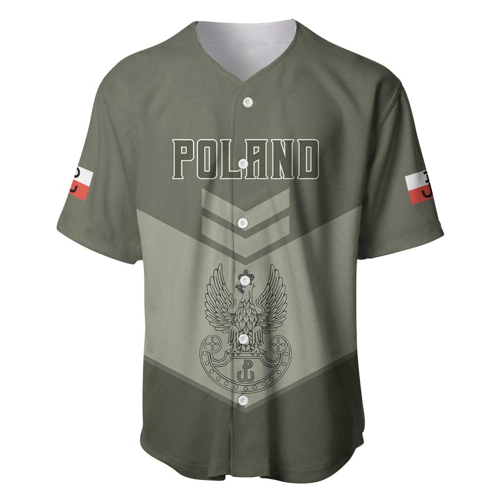 Personalized Poland Home Army Baseball Jersey Armia Krajowa Military Eagle Chevron Design