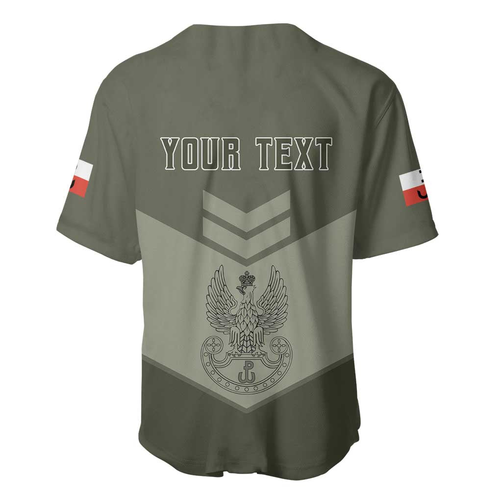 Personalized Poland Home Army Baseball Jersey Armia Krajowa Military Eagle Chevron Design