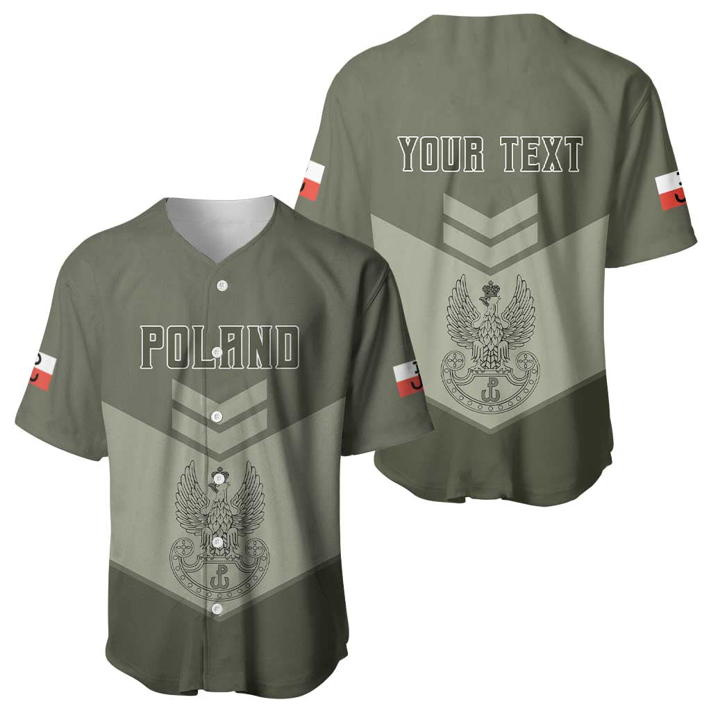 Personalized Poland Home Army Baseball Jersey Armia Krajowa Military Eagle Chevron Design
