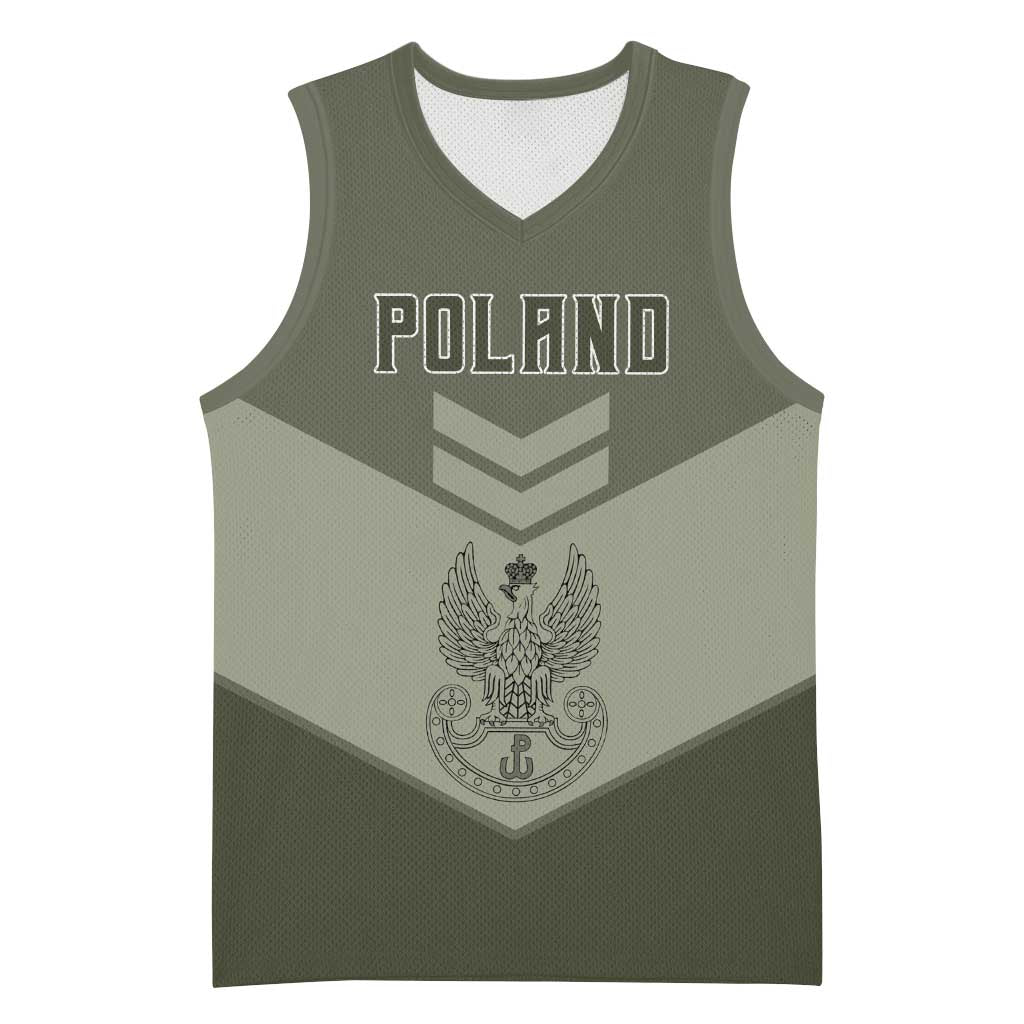 Personalized Poland Home Army Basketball Jersey Armia Krajowa Military Eagle Chevron Design
