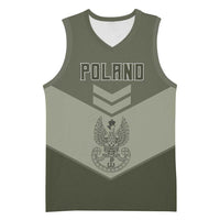 Personalized Poland Home Army Basketball Jersey Armia Krajowa Military Eagle Chevron Design