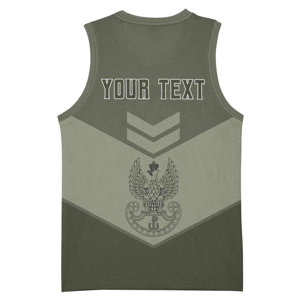 Personalized Poland Home Army Basketball Jersey Armia Krajowa Military Eagle Chevron Design