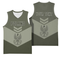 Personalized Poland Home Army Basketball Jersey Armia Krajowa Military Eagle Chevron Design