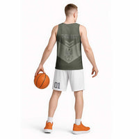 Personalized Poland Home Army Basketball Jersey Armia Krajowa Military Eagle Chevron Design