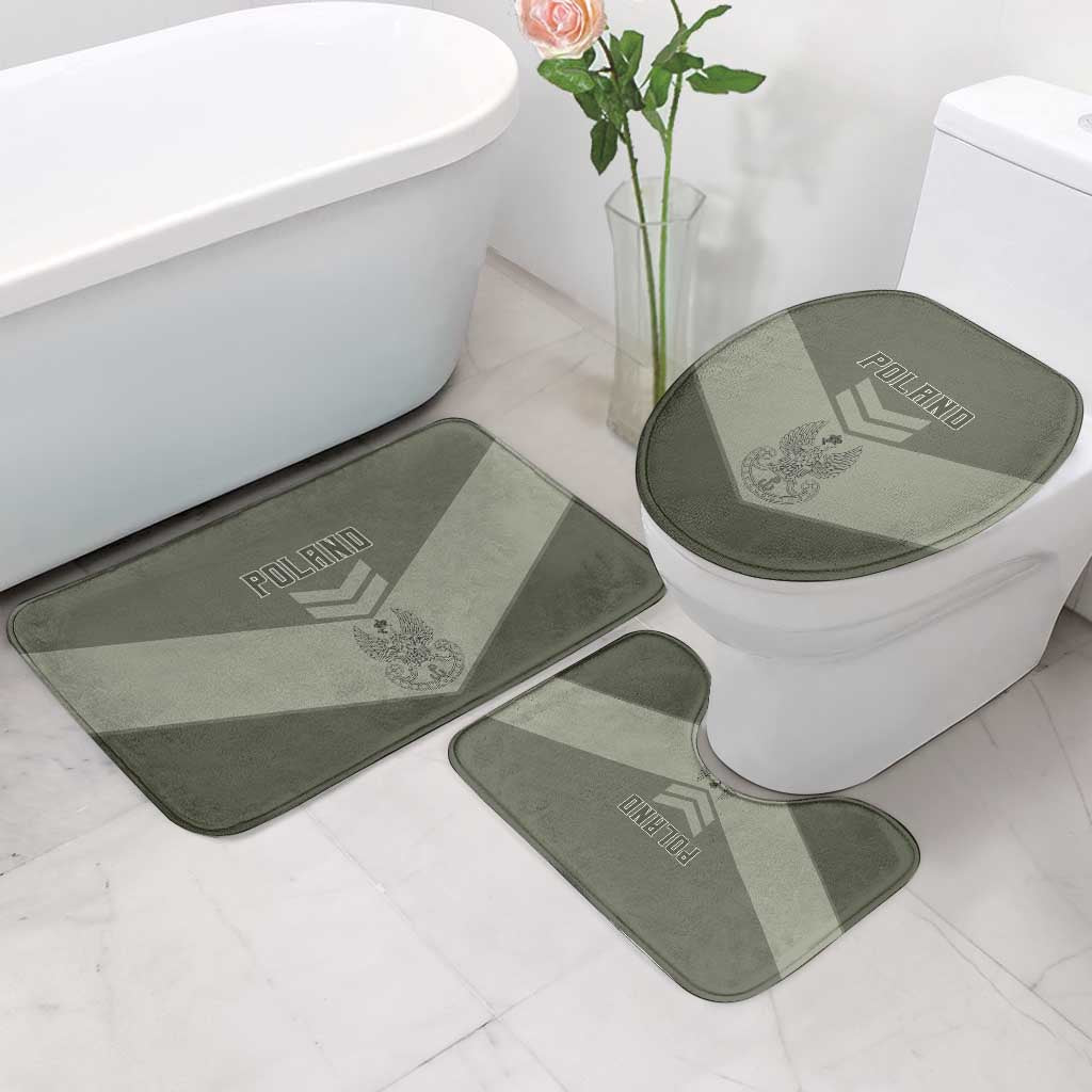 Poland Home Army Bathroom Set Armia Krajowa Military Eagle Chevron Design