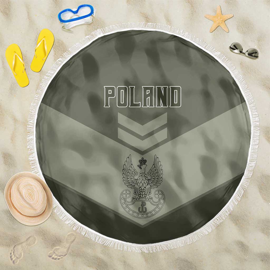 Poland Home Army Beach Blanket Armia Krajowa Military Eagle Chevron Design