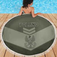 Poland Home Army Beach Blanket Armia Krajowa Military Eagle Chevron Design