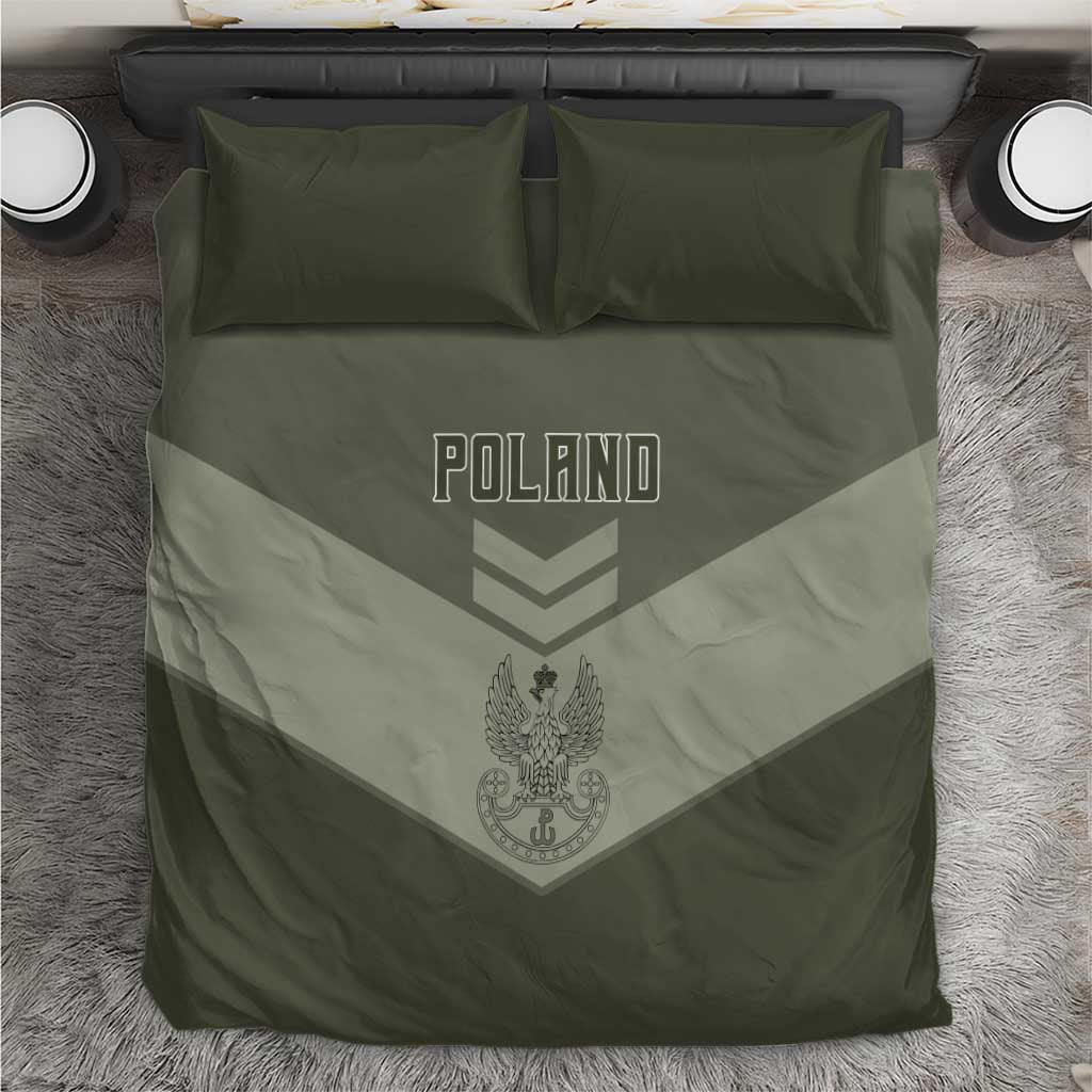 Poland Home Army Bedding Set Armia Krajowa Military Eagle Chevron Design