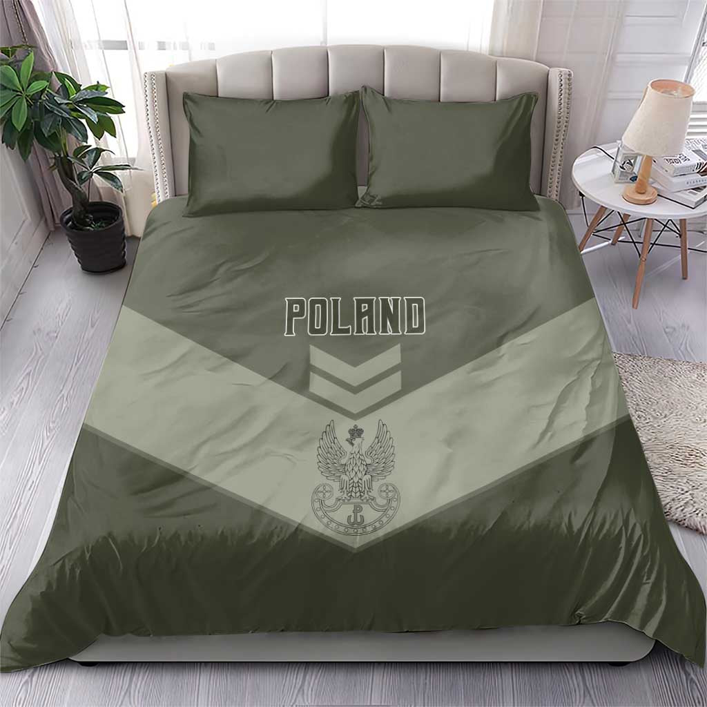 Poland Home Army Bedding Set Armia Krajowa Military Eagle Chevron Design