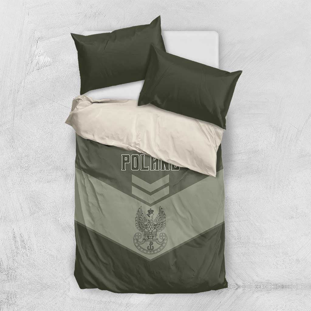 Poland Home Army Bedding Set Armia Krajowa Military Eagle Chevron Design