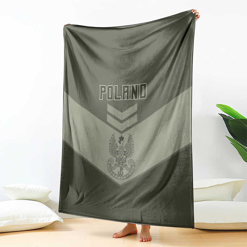 Poland Home Army Blanket Armia Krajowa Military Eagle Chevron Design