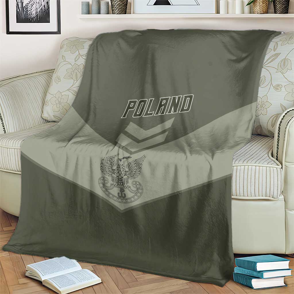 Poland Home Army Blanket Armia Krajowa Military Eagle Chevron Design