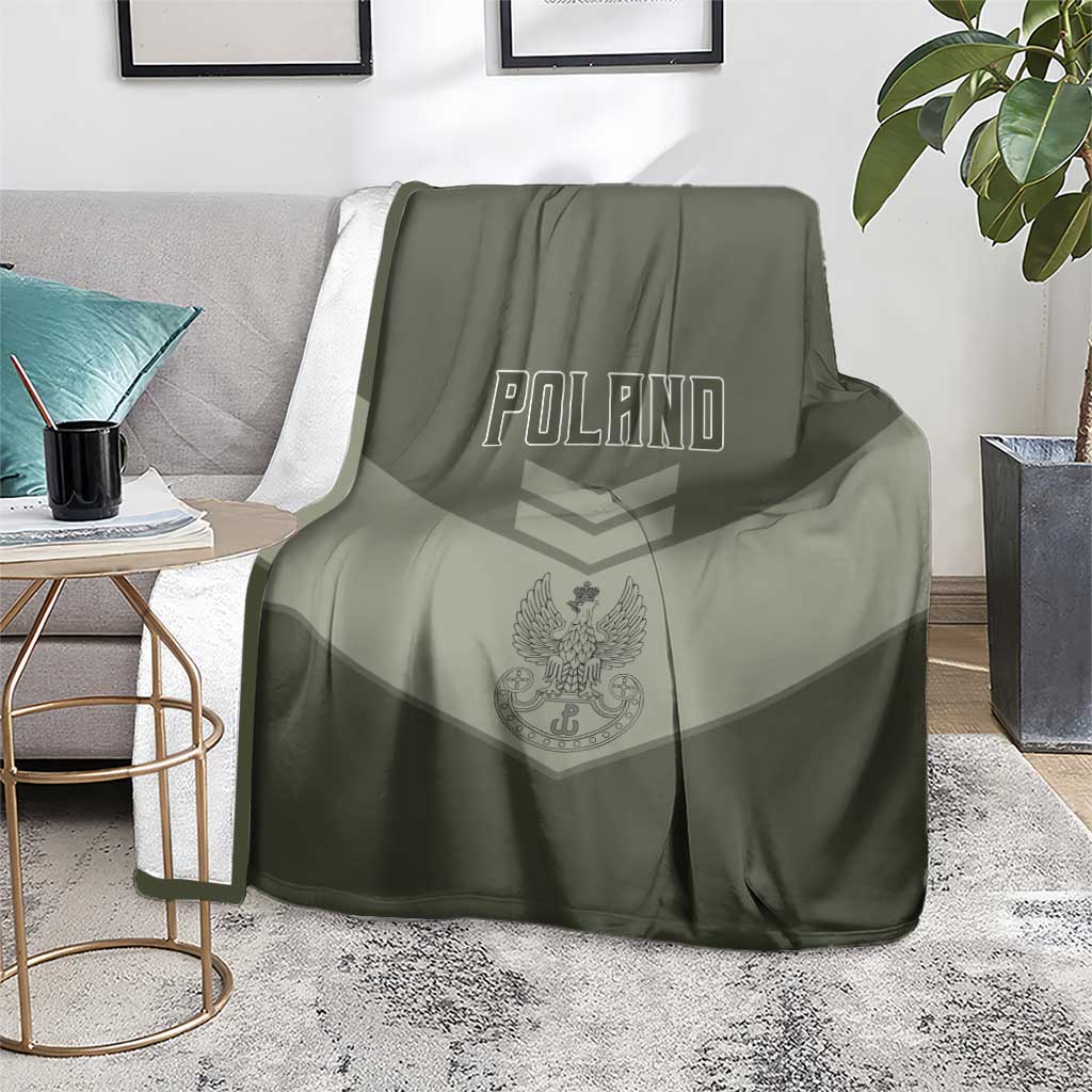Poland Home Army Blanket Armia Krajowa Military Eagle Chevron Design