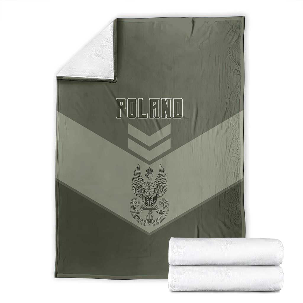 Poland Home Army Blanket Armia Krajowa Military Eagle Chevron Design