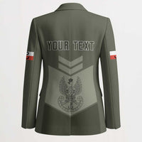 Personalized Poland Home Army Blazer Armia Krajowa Military Eagle Chevron Design