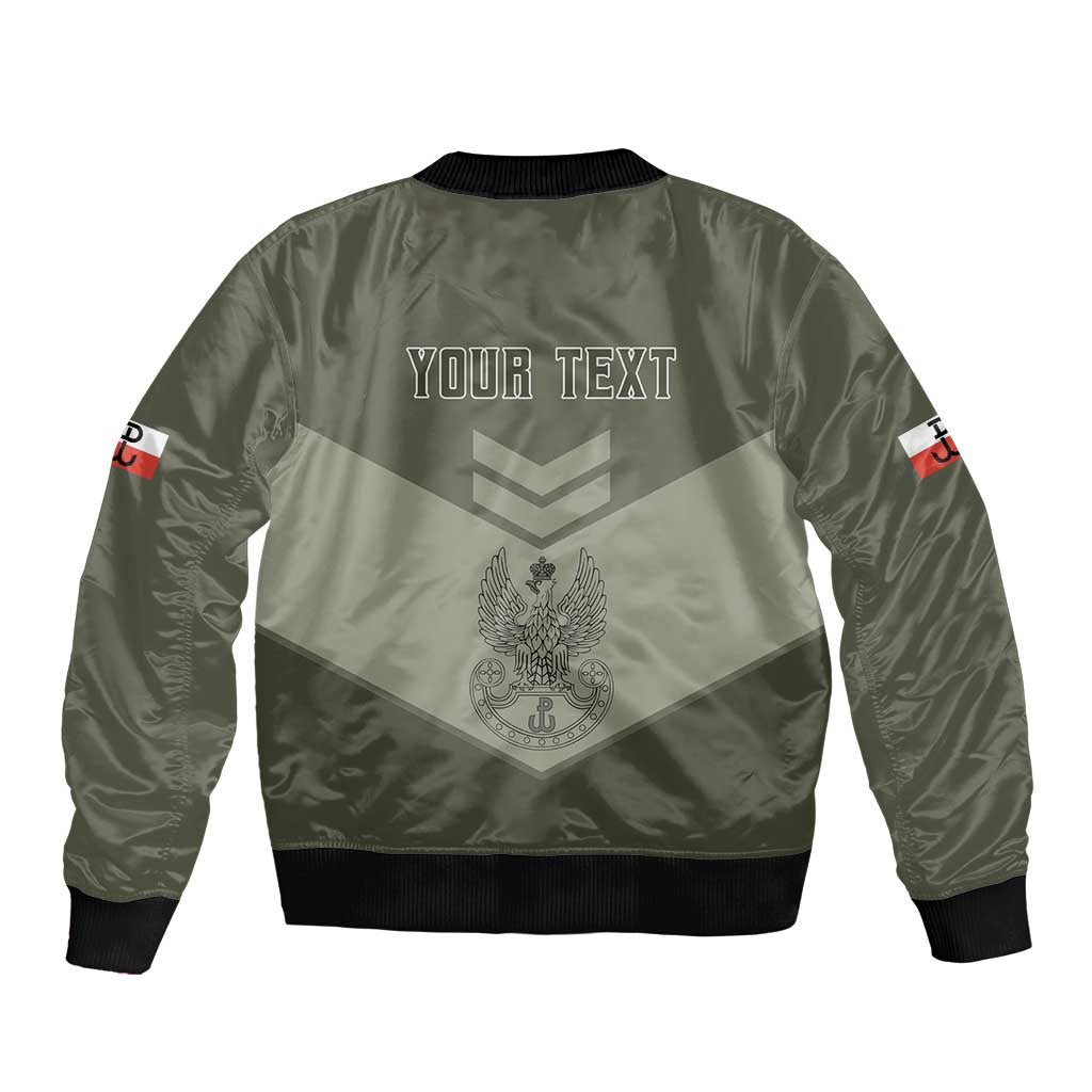 Personalized Poland Home Army Bomber Jacket Armia Krajowa Military Eagle Chevron Design