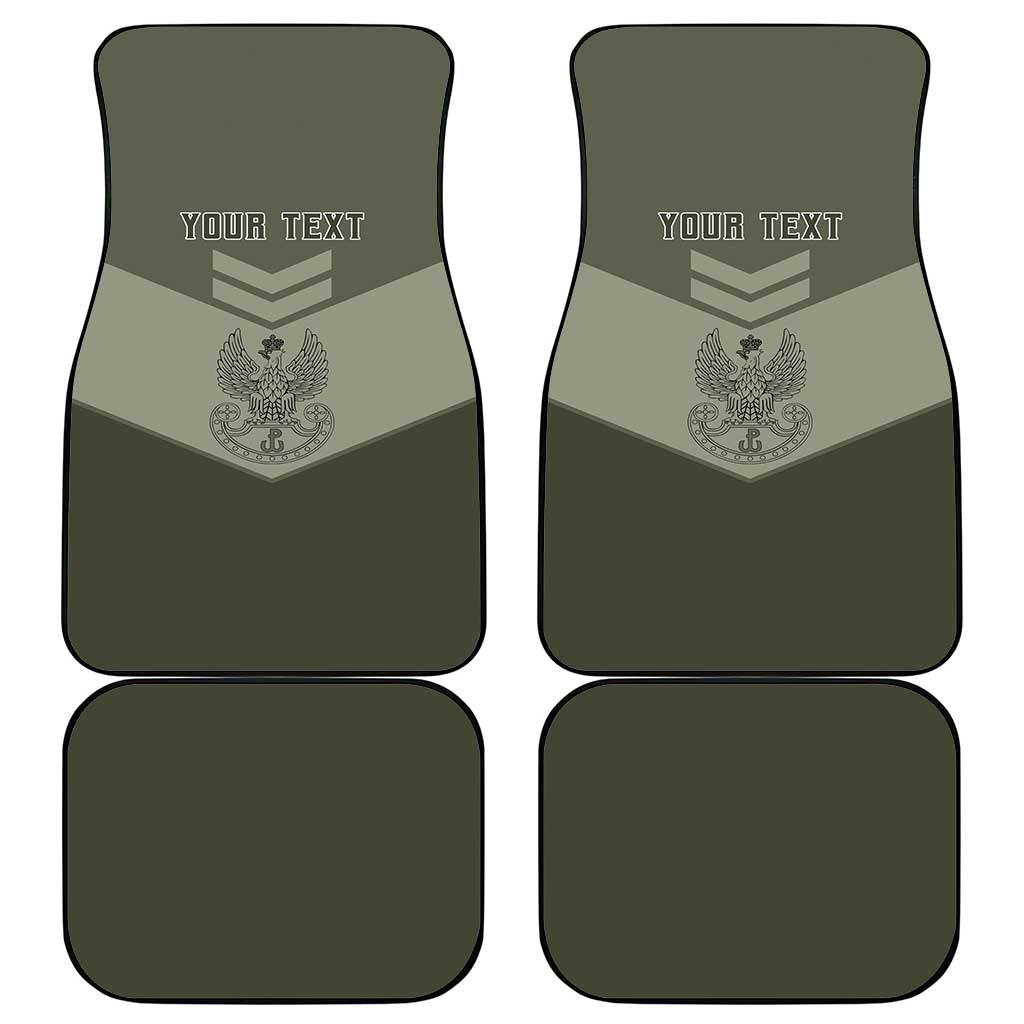 Personalized Poland Home Army Car Mats Armia Krajowa Military Eagle Chevron Design