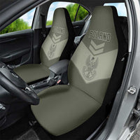 Poland Home Army Car Seat Cover Armia Krajowa Military Eagle Chevron Design