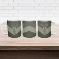 Personalized Poland Home Army Ceramic Mug Armia Krajowa Military Eagle Chevron Design