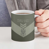 Personalized Poland Home Army Ceramic Mug Armia Krajowa Military Eagle Chevron Design