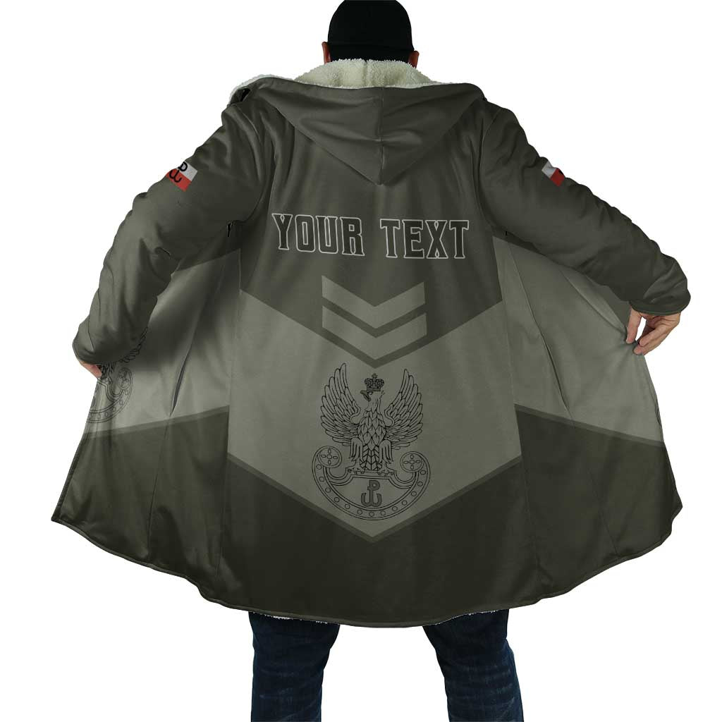 Personalized Poland Home Army Cloak Armia Krajowa Military Eagle Chevron Design