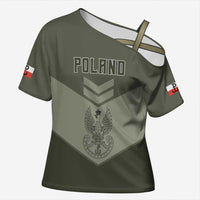 Personalized Poland Home Army Cross Shoulder Shirt Armia Krajowa Military Eagle Chevron Design