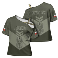 Personalized Poland Home Army Cross Shoulder Shirt Armia Krajowa Military Eagle Chevron Design