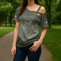 Personalized Poland Home Army Cross Shoulder Shirt Armia Krajowa Military Eagle Chevron Design