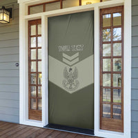 Personalized Poland Home Army Door Cover Armia Krajowa Military Eagle Chevron Design