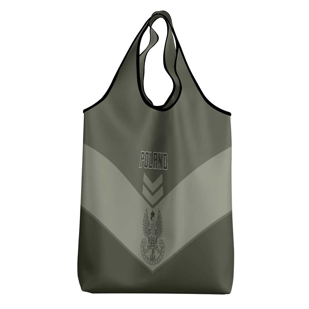 Poland Home Army Grocery Bag Armia Krajowa Military Eagle Chevron Design
