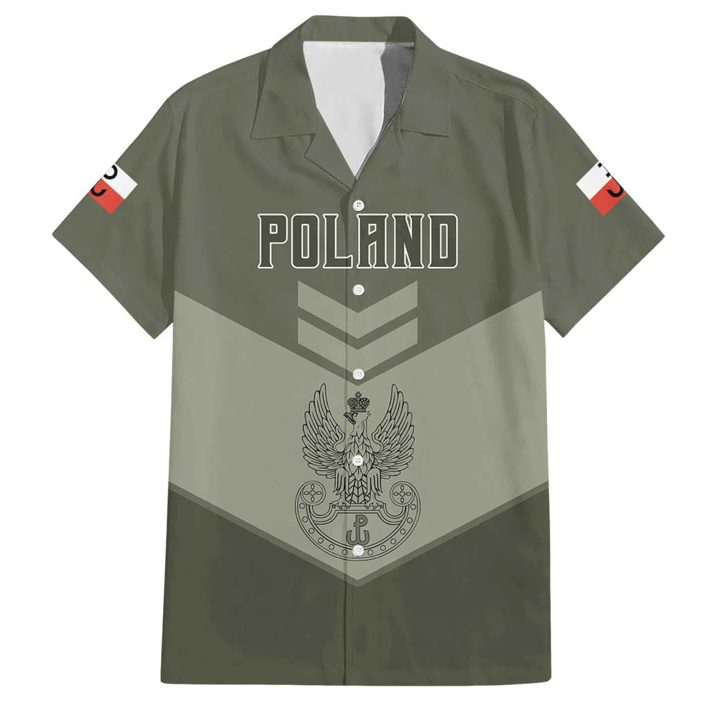 Personalized Poland Home Army Hawaiian Shirt Armia Krajowa Military Eagle Chevron Design