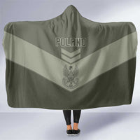 Poland Home Army Hooded Blanket Armia Krajowa Military Eagle Chevron Design