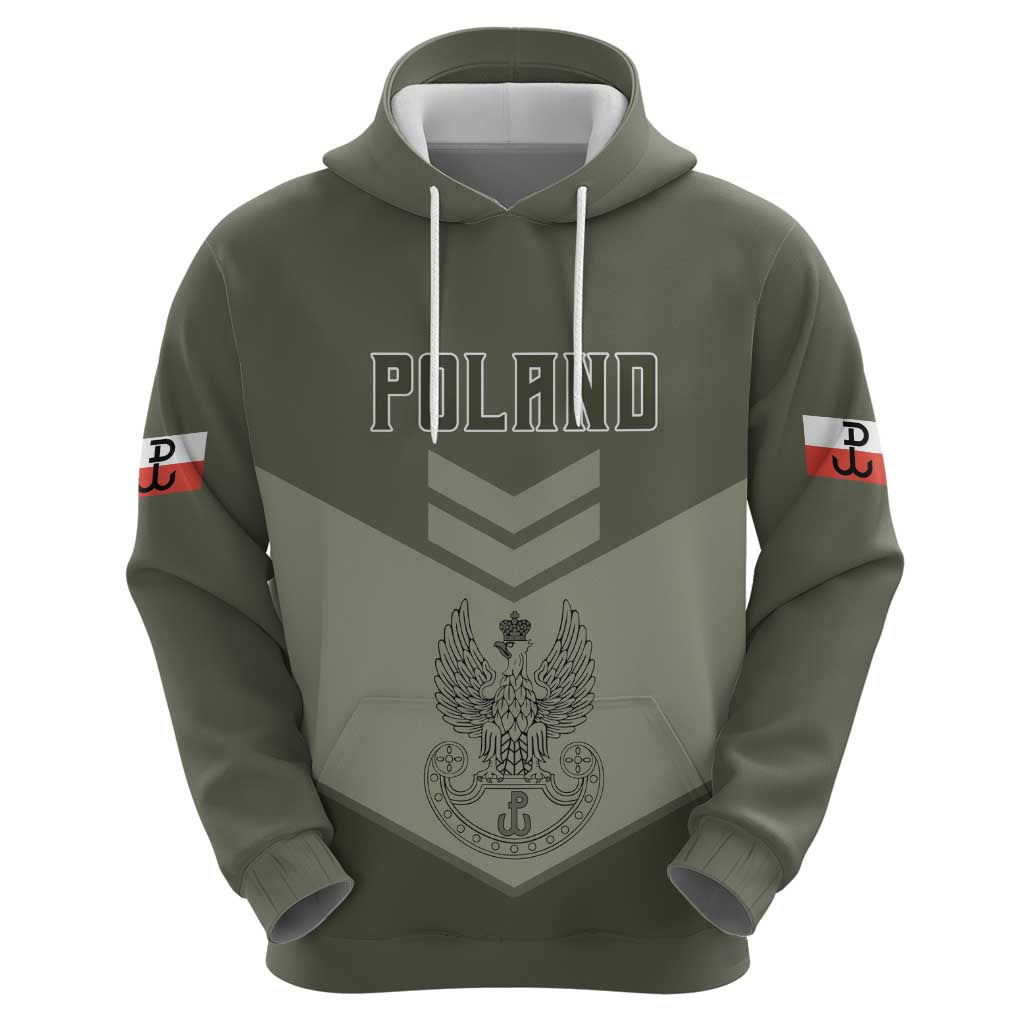 Personalized Poland Home Army Hoodie Armia Krajowa Military Eagle Chevron Design