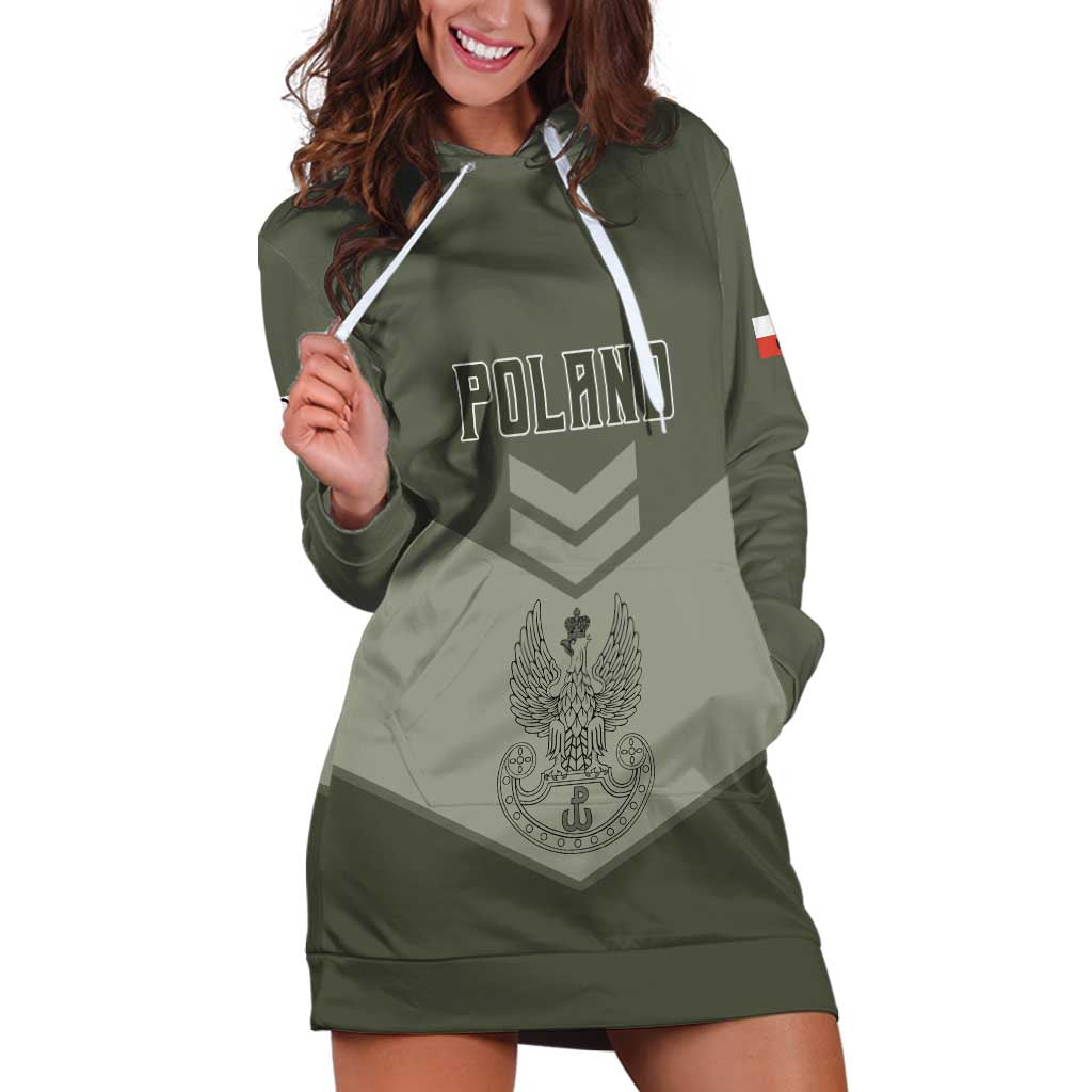 Personalized Poland Home Army Hoodie Dress Armia Krajowa Military Eagle Chevron Design
