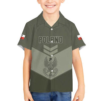 Personalized Poland Home Army Kid Hawaiian Shirt Armia Krajowa Military Eagle Chevron Design