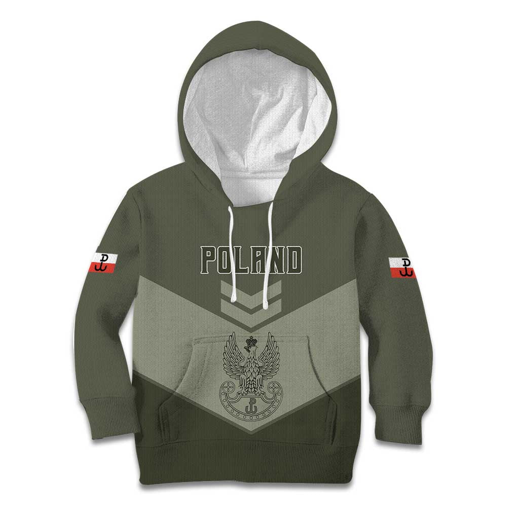 Personalized Poland Home Army Kid Hoodie Armia Krajowa Military Eagle Chevron Design